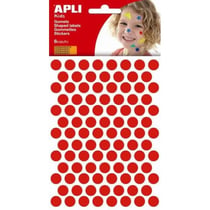 P. 6F GOMMETTES ROND DIAM 10,5MM ROUGE