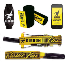 Kit Slackline inter - arbre Gibbon Classic Line 25 M - Jaune