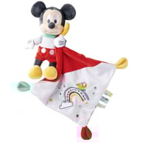 Mickey souris doudou plat 21 x 21 cm - peluche disney enfant - bébé - nicotoy