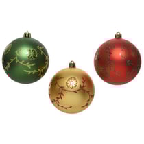 3 Boules Incassable Feuilles