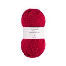Pelote de fil à tricoter - rouge - Fil de 85m - compatible avec aiguille 3,5mm