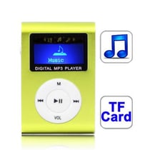 Lecteur MP3 Clip Métal Magenta Écran LCD 1.1' Carte TF USB 2.0 Chargement Rapide Vert YONIS