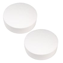 2 disques polystyrène Ø 25 cm x 7 cm