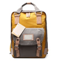 Sac à Dos Etudiant Ecole Cartable 38 * 28 * 15 cm Gris Jaune YONIS