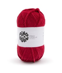 Fil velours 100GR à tricoter PINGO CHENILLE - Pingouin - certifié Oeko-Tex BORDEAUX