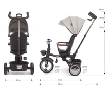 Tricycle enfant Twinkle Gris – Milly Mally