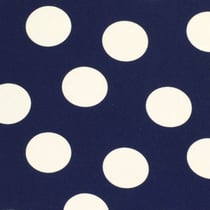 Tissu Jersey Viscose Asta pois blancs sur fond Bleu marine