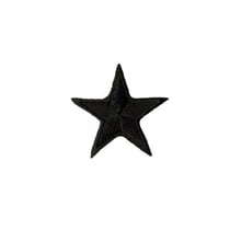 Ecusson thermocollant étoile noir 3cm