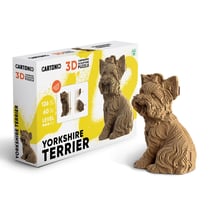 Cartonic® Sculpture-Puzzle 3D carton - Chien Yorkshire