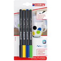 Feutre pinceau 1-4 mm EDDING - Porcelaine 4200 - Assorti cool - Blister de 4
