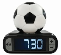 Réveil avec veilleuse Ballon de football en 3D