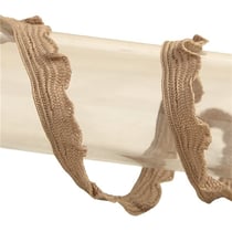Bobine 25m galon festonné 10mm Marron Chocolat
