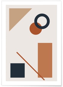 Affiche Abstract Figures 2 | A3 : 29,7x42cm