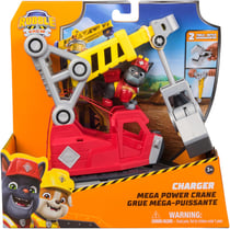 Coffret pat patrouille ruben et cie : grand camion grue + charlie - véhicule de luxe - figurine chien - paw patrol - spin master