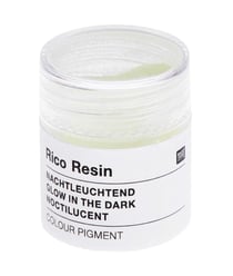 Pigments de couleur Noctilucent pour Résine - Pot de 3gr - Rico Design Jaune