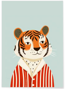 Affiche Tigre élégant | A3 : 29,7x42cm