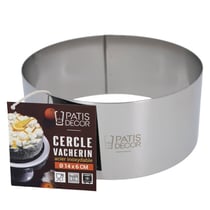 Cercle à Vacherin en inox - Hauteur 6 cm