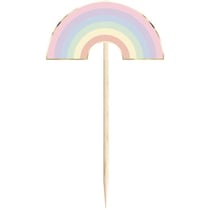 10 Pics à Cocktail - Arc-en-Ciel Pastel