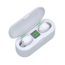Écouteurs Bluetooth Sans Fil Réduction De Bruit Longue Durée Affichage LED Blanc YONIS