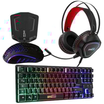 Amstrad Pack Pro Gamer Legends 6 Pièces pour une compatibilité PC/PS4/XBOX ONE/SWITCH Noir
