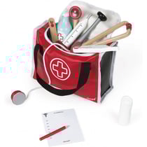 La mallette de docteur 10 accessoires - janod - j06513 - jeu d'imitation