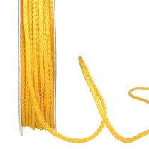 Bobine 30m cordelière polyester 2mm jaune citron