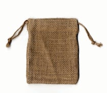 4 pochettes personnalisable jute - 9x11.5 cm - toile - Artemio