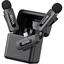 Microphone sans fil - BOYA - BY-V30 - Portée 100 m - USB-C - 2.4 GHz, 36 h boîtier