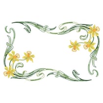 LUC - Napperon Rectangulaire 30x40 cm 100% Coton Blanc Bordé Dentelle