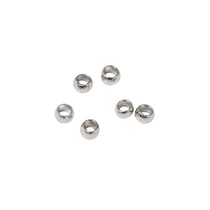 Perle à écraser, platine, 0,8mm / 1,5mm ø, 40 pces