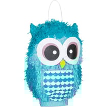 Pinata Chouette Bleue 3D