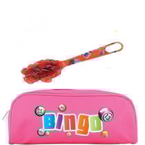 Kit loto bingo 3 en 1 : trousse + baton magnetique rouge + 100 pions - lotoquin - accessoires jeu, materiel