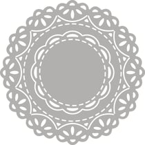 Kit Poch. à estamper: Napette dentellée, 4,3-7,5cm, 2pces