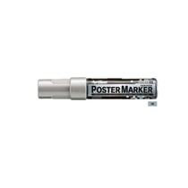 Marqueur 'PosterMarker Tempera' 'EPP12' pointe carrée 12 mm argenté ARTLINE