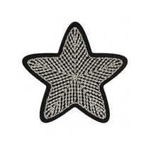 Lot de 3 écussons thermocollants Etoile argentée 3cm x 3cm