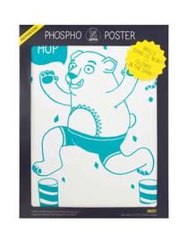 OMY - AFFICHE PHOSPHORESCENTE - GRIZZLY
