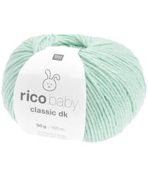 Fil layette à tricoter RICO BABY CLASSIC DK - Créez des Tenues Douces et Confortables pour Bébé - Rico Design 87 Menthe