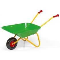 Brouette metal enfant verte / jaune - rolly toys - jouet jardinage