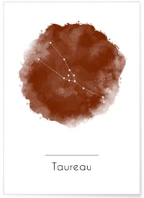 Affiche Taureau | A3 : 29,7x42cm