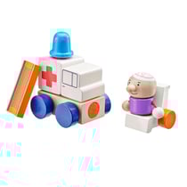 Ambulance en bois, 7 pcs