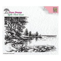 Tampon transparent scrapbooking Nellie's choice BORD DE LAC 6
