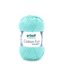 Fil à tricoter COTTON FUN - Gründl - certifié Oeko-Tex 34 Vert