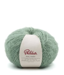 Phil Hairy – Pelote fil poilu duveteux Phildar 100 g Sauge