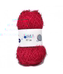 Fil éponge à tricoter FIL'EAU avec 4 modèles et explications - 100Gr - Oké ! 37 Rose