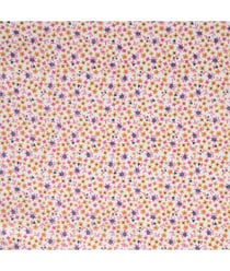 Tissu coton petites fleurs Pio de 150 cm de largeur Ocre/marine Multicolore vendu par 50 cm