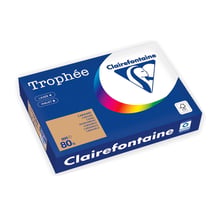 Ramette de papier CLAIREFONTAINE - 500 feuilles - Caramel - A4 - 80g