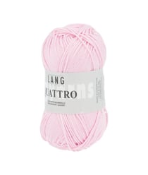 Fil à tricoter 100% coton QUATTRO - Lang Yarns 09 Rose