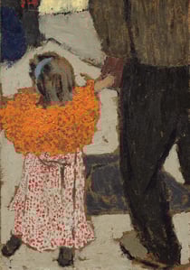 Puzzle 1000 pièces - Edouard Vuillard : Enfant portant un foulard rouge, 1891 - Grafika