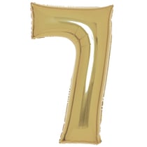 Ballon Géant Chiffre 7 White Gold (91 cm)