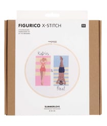 Kit de broderie Figurico Amour d'été - Rico Design Multicolore